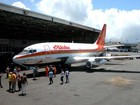 Aloha Airlines Boeing 737-200 Tail  n823al Aluminum Jet Plane Metal Skin Bag Tag