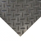 Diamond Plate Rubber Safety Mat 4 X 8 Ft Black Garage Flooring Roll 32 Sq Feet