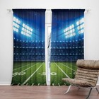 82 X 84 Inches Football Stadium Sports Theme Venues Window Curtain Lawn 