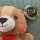 Fao Schwarz Teddy Bear Plush With Bow Tie 2018 Excellent Condition 12    With Tags