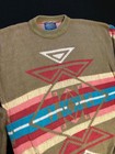 Vtg Pendleton Soft 100  Cotton Sweater Native Usa High Grade Western Wear Size L