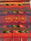 Vintage Guatemalan Woven And Embroidered Textile Art Wall Hanging