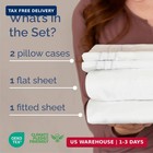 Queen Size 4 Piece Sheet Set - Comfy Breathable   Cooling Sheets - Hotel Luxury