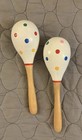 Child   s Wooden Tambourine   Maracas Set Time 2 Play
