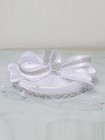 White Fascinator Hat For Women Satin Derby Wedding Cocktail Hats With Bow Veil