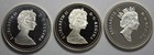 Canada 1986  1988   1990 Mint Proof Silver Dollar Lot Of 3  x250252 