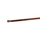 Antique Mexican Harvest Cane Carved Wood Revolution Eagle Silver brass Pommel 36