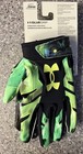 Under Armour Adult M Glue Grip Black Green Running Back Football Gloves Ua F8