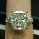 5ct Lab Created Diamond Women s Solitaire Engagement Ring 14k White Gold Over