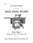 Singer Sewing Machine No  66-1  Instruction  Manual  1913   27 Page 