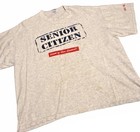 Vintage 90s Las Vegas Senior Citizen Graphic T-shirt Delta Xl Gray Single Stitch