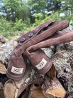 Y2k Ugg Australia Women s 3387 Lo Pro Button Fold Over Chestnut Boots Size 5