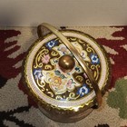 Vintage Daher England Embossed Multi Color Floral Biscuit Tea Tin Canister Nice 
