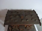 Antique German Bavarian Wood Carved Folk Art Black Forest House Box   