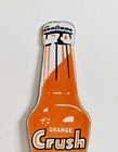 Vintage Orange Crush Thermometer Bottle Porcelain Enamel Metal Sign 12  X 3-1 3 