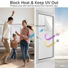 Hidbea Frosted Window Privacy Film Heat Control Uv Blocking  Static Cling