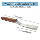 2x Stainless Palette Knife Scraper Spatula Set For Artist Oil Painting Knives 4 