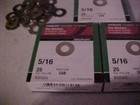 Qty Of 100   4 Boxes Of 25  5 16  Stainless Steel  Flat Washers Ships Free