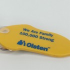 Vintage 1980s Olsten Seed Corn Advertisement Rubber Key Chain Set Of 2