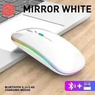 2 4ghz Wireless Optical Mouse Usb Rechargeable Rgb Cordless Mice For Pc Laptop