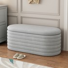 40  Storage Bench Upholstered Chenille End Of Bedroom Bed Bench Ottoman  Tufted
