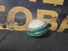 Vintage Duncan Satellite Yo-yo White With Green Sparkle No String Plus Butterfly