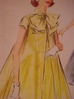 1956 Mccall s Lady s Glamorous Circle Skirt Dress   Coat Pattern 3571
