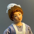 Debra Hammod Artisan Victorian Maid Doll Porcelain Ooak Dollhouse Miniature 1 12