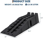 2 Pack Heavy Duty Car Ramps For Oil Changes 12000lbs Service Ramp 6 7  High Lift