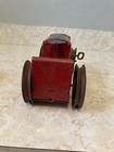 Vintage Mar Toy 1950s  2 Tin Red   Black Wind Up Tractor For Restoration