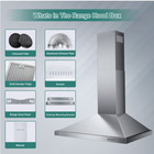30in Convertible 500-cfm Stainless Steel Wall-mounted Range Hood