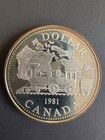 Canada Silver Dollar 4 Coin Lot 1972 1981 1989 1990 Commemorative  500 1 5oz Asw
