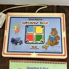 Teddy Ruxpin Answer Box Lot 3 Books 2 Tapes Untested Counting Color Measurements