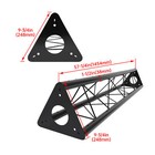 Universal 5ft Triangle Bolted Truss Lighting Steel For Dj Booth Stands Black