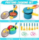 Kids Play Kitchen Accessories Set  Pretend Play Cooking Toys Set  Kitchen Toys P