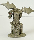 Spoontiques Pewter Wizard Red Eye Dragon Castle Crystal Balls Mr872
