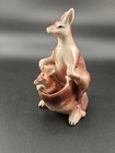    vintage 1950s Kangaroo Salt And Pepper Shakers Japan Mother And Baby Joey Decor