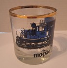 Missouri Pacific Railroad Gold Rimmed Rocks Tumbler Mo-pac 1983 Engine 3234