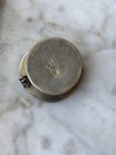 Vintage Mexican Alpaca Silver Abalone Shell Hinged Pill Trinket Box Mexico