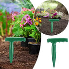 1set Green Plastic Handheld Garden Hole Puncher Seed Planting Tool - New