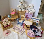 Fisher-price Briarberry Vintage Collection Huge Lot Bears Furniture Accessories