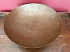 Antique Vintage Arts   Crafts Hand Hammered Copper Compote Pedestal Bowl Dimpled