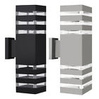 Modern Led Up Down Wall Light Sconce Dual Head Lamp Fixtures Outdoor Waterproof