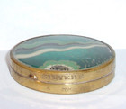 Antique vintage Silvere Paris France Guilloche Enamel Powder Cosmetic Compact