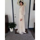70s 80s Prairie Wedding Dress And Hat