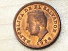 1956 El Salvador 1 Centavo San Francisco Mint