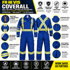 Flame Resistant Fr High Visibility Hi Vis Coverall