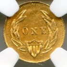 1849 One British Columbia   California Fractional Gold   G l-332   Ngc Ms63 Lr7