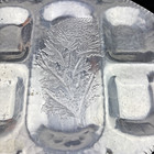 Vtg Divided Hammered Aluminum Floral Tray Continental Mark 537   Free Shipping