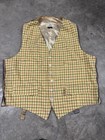 Vintage 1940s 1950s Hunting Equestrian Riding Waistcoat Vest Wool Med  England